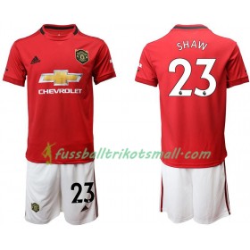 Fußballtrikots Manchester United Shaw 23 Kinder 2019-2020 Kurzarm Heimtrikotsatz kaufen